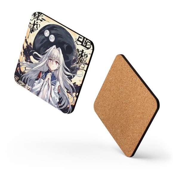 Cork-Back Anime Coaster NWT - Stylish & Functional - Picture 4 of 7